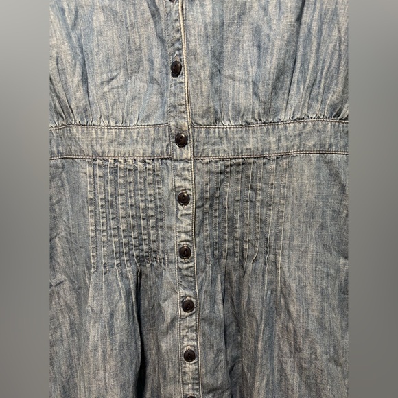 Madewell Blue Puff Sleeve Sundress - Picture 7 of 7